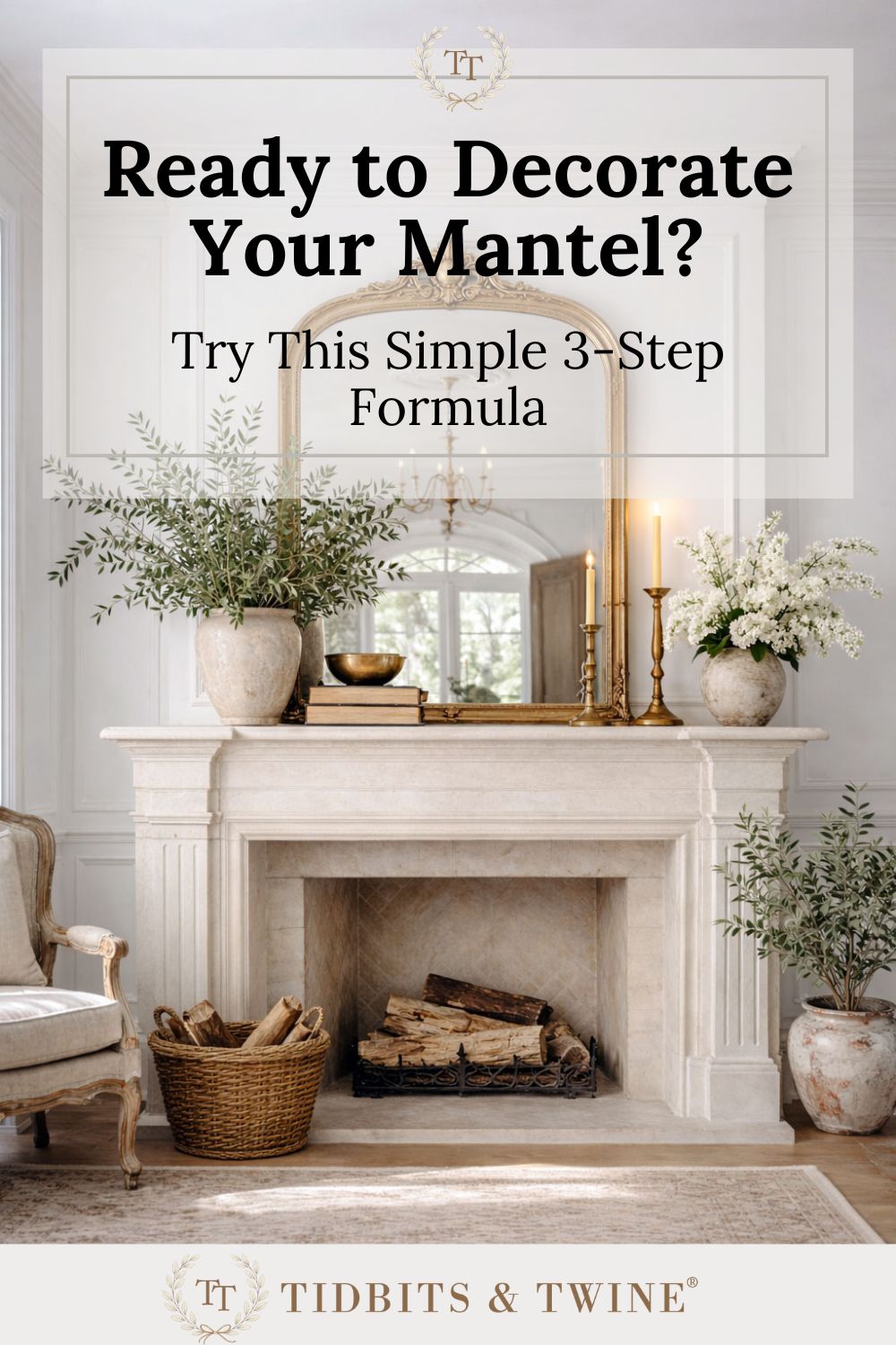 How to Decorate a Mantel (3-Step Formula)