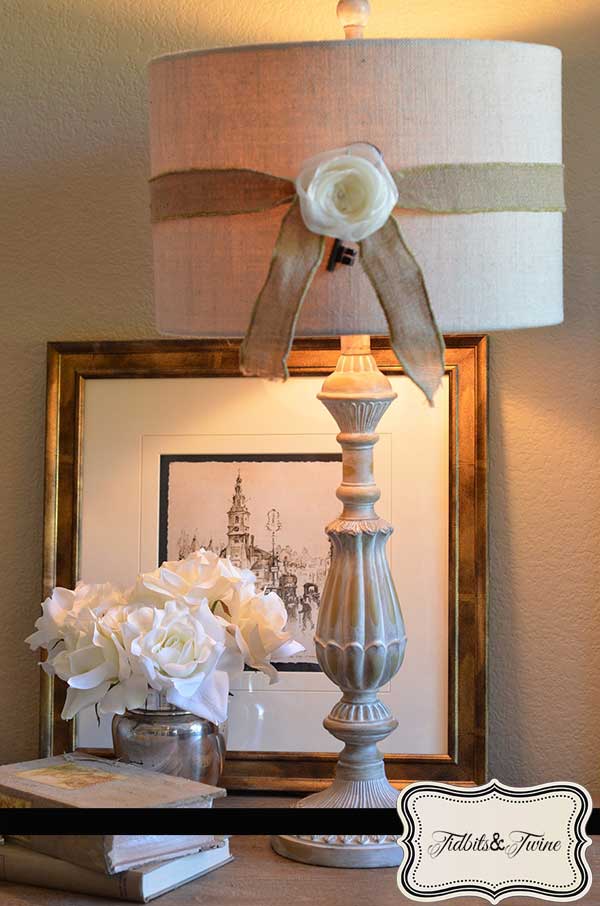 Ribbon Rosette Lampshade - Easy DIY