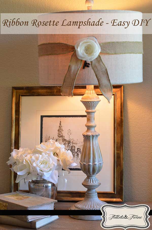 Ribbon Rosette Lampshade – Easy DIY