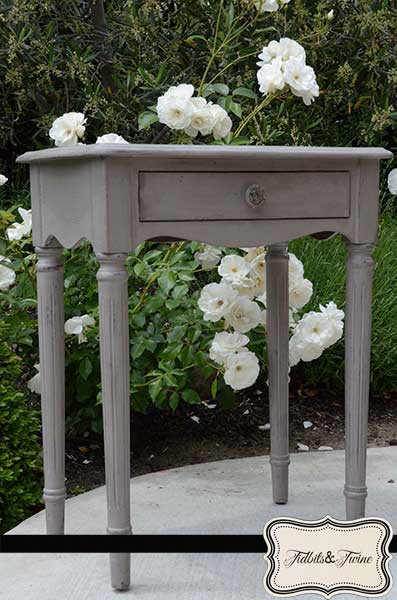 CeCe Caldwell Chalk Painted Side Table Tidbits and Twine