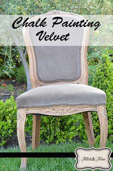 diy FAIL – Chalk Painting a Velvet Chair