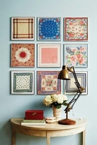 Framed Handkerchief Collection