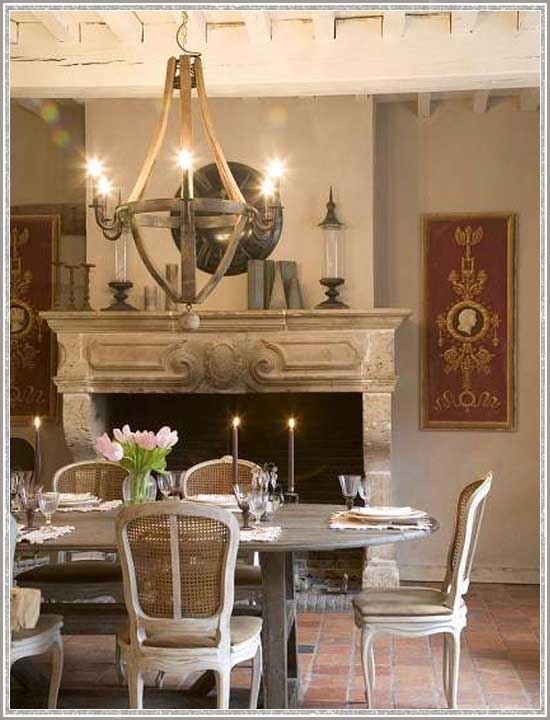 Romantic Rustic Dining Room15