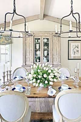 Neutral dining room idea