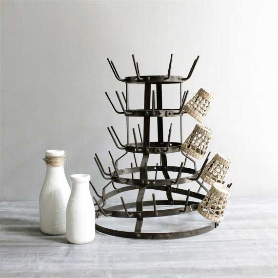 Vintage Series: Decorating with French Bottle Drying Racks