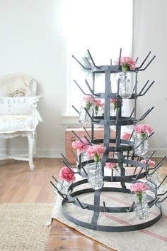 Bottle Rack - Flowers