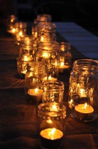 Mason Jar Candle Holder