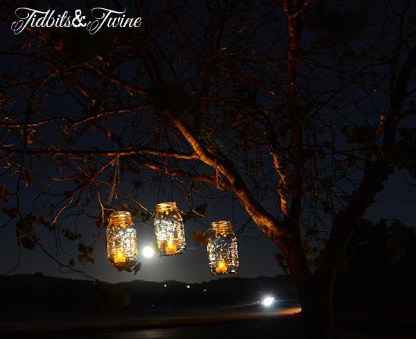 Mason Jar Candle Lantern Night Tidbitts&Twine