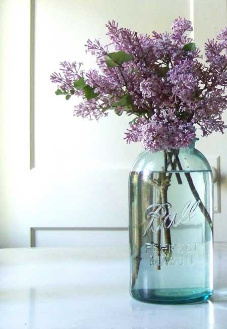 Mason Jar Clear Vase