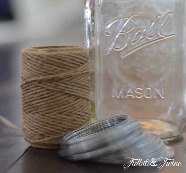 Mason Jar Manicure Supplies Tidbits&Twine