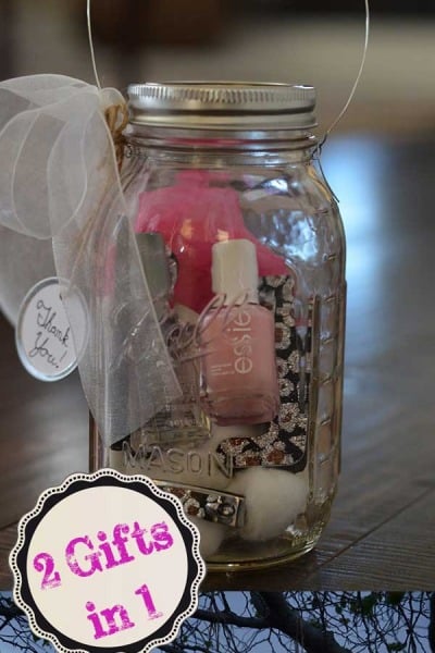 Tidbits&Twiine Mason Jar Manicure Kit and Lantern