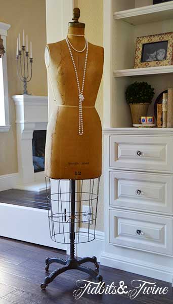 Vintage Dress Form with Pearls 2 - Tidbits&Twine