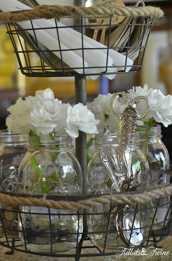 A Casual Elegant Mason Jar Centerpiece