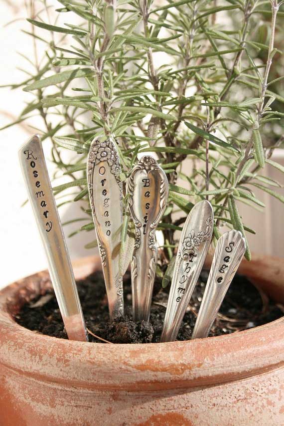 Tidbits&Twine Beach House Living Silver Garden Markers