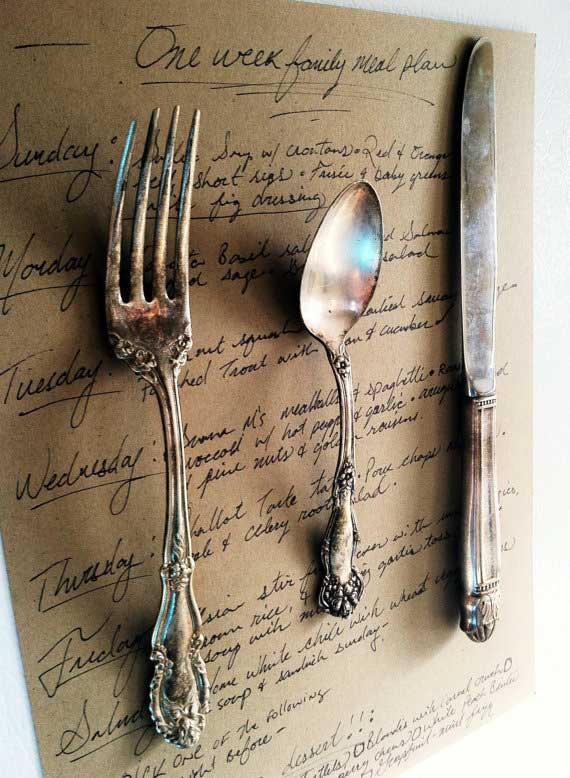 Tidbits&Twine Love Letter Upcycled Silver Flatware Magnets