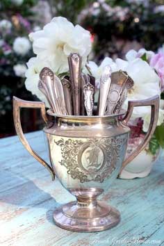 Tidbits&Twine Silver Utensil Caddy