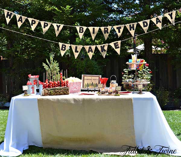 Tidbits & Twine Backyard Birthday Campout