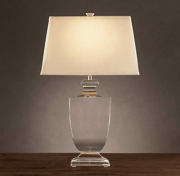 Restoration Hardware Palladian Crystal Lamp