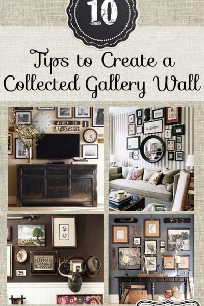 How to create a collected eclectic gallery wall