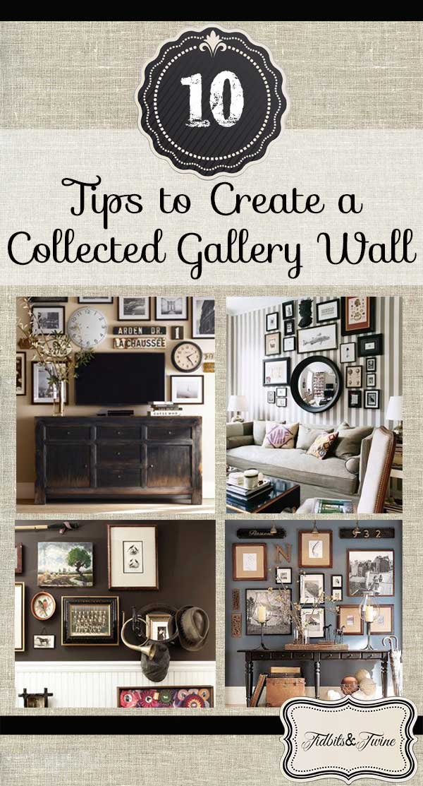 How to create a collected eclectic gallery wall