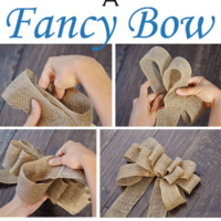 graphic for a diy how to make a fancy bow tutorial