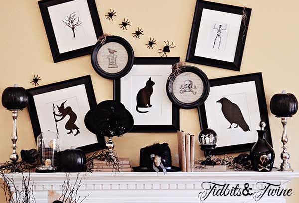 Tidbits&Twine Halloween Mantel 2