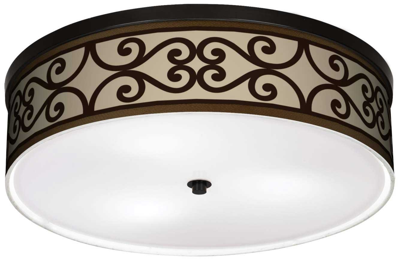 Lamps Plus Cambria Scroll Ceiling Light