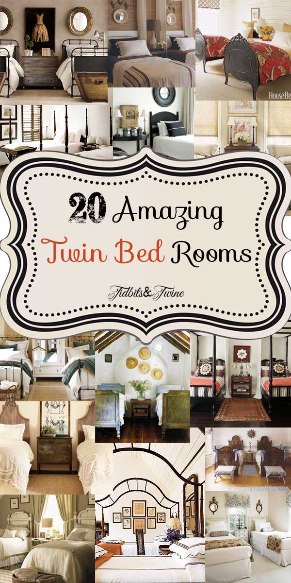 Guest Bedroom Inspiration {20 Amazing Twin Bed Rooms}