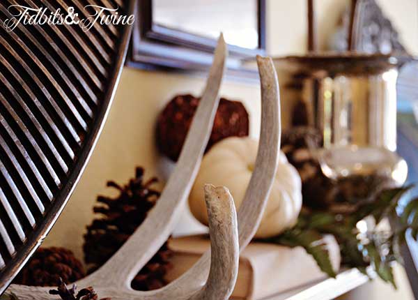 Tidbits&Twine Fall Mantel Antlers