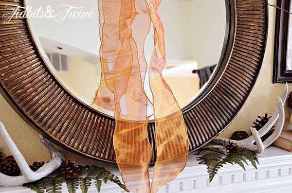 Tidbits&Twine Fall Mantel Ribbon Mirror