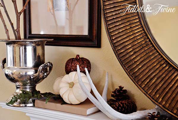 Tidbits&Twine Fall Mantel Silver Champagne