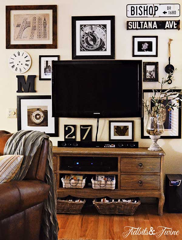 TV Gallery Wall Reveal {From Drab to Fab!}