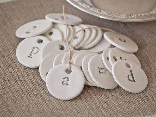 Antique Farmhouse Clay Tags