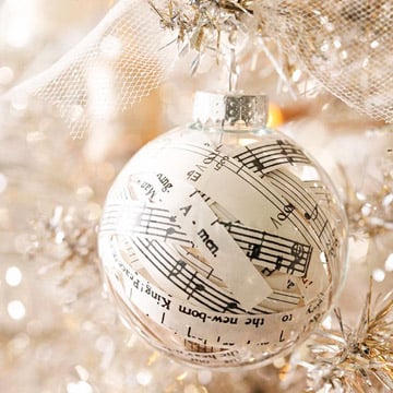 BHG Sheet Music Ornament