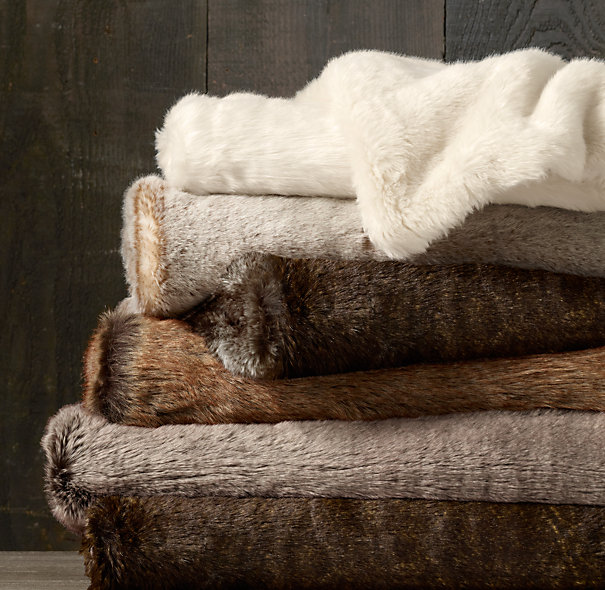 Restoration Hardware Luxe Faux Fur