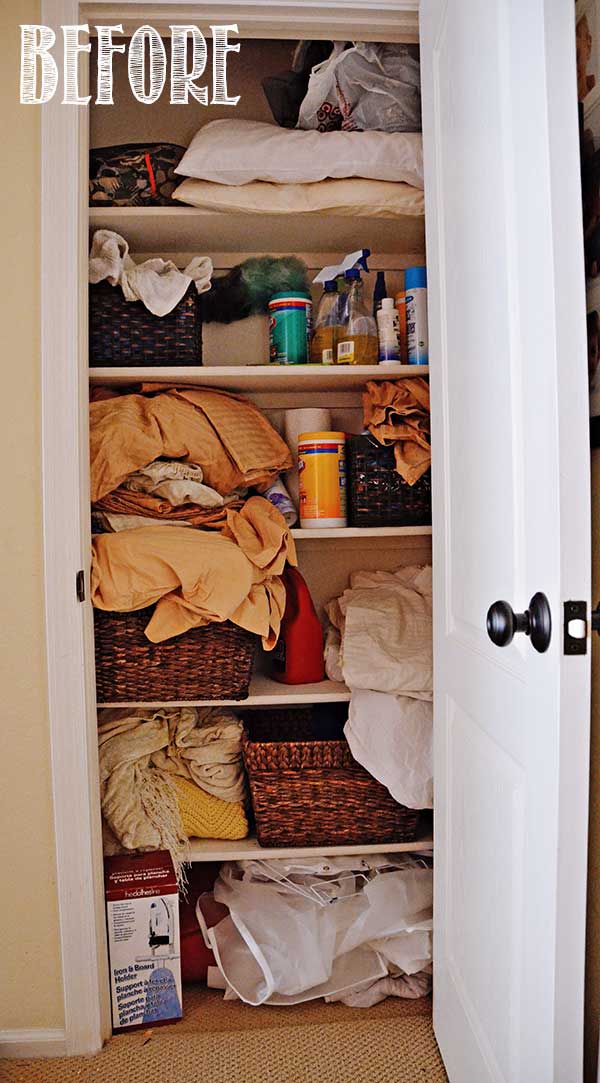 DIY Linen Closet Makeover — DIY IN PROGRESS