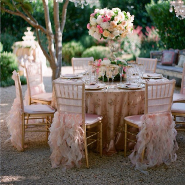 Outdoor Wedding Ruffle Chair