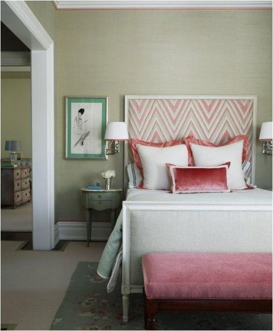 TIDBITS & TWINE - Chevron upholstered headboard