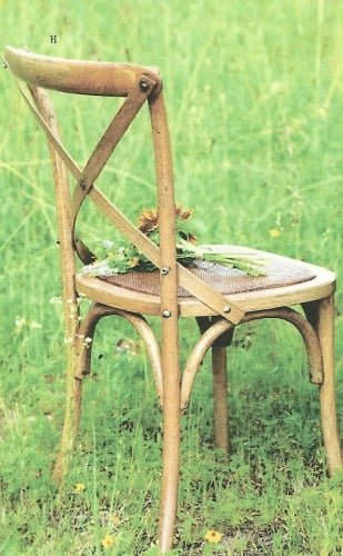 TIDBITS & TWINE - Cross back chair