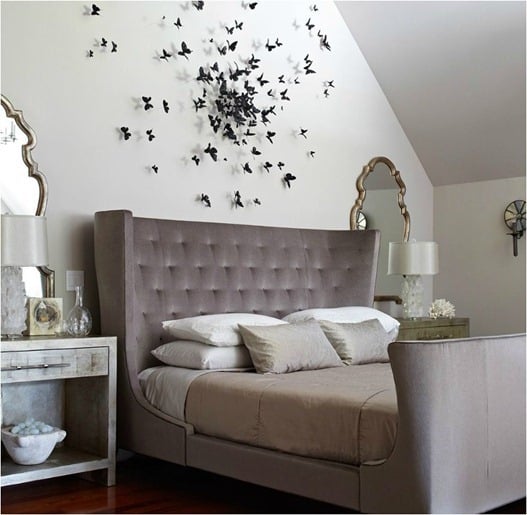 TIDBITS & TWNE - Upholstered headboard with butterflies