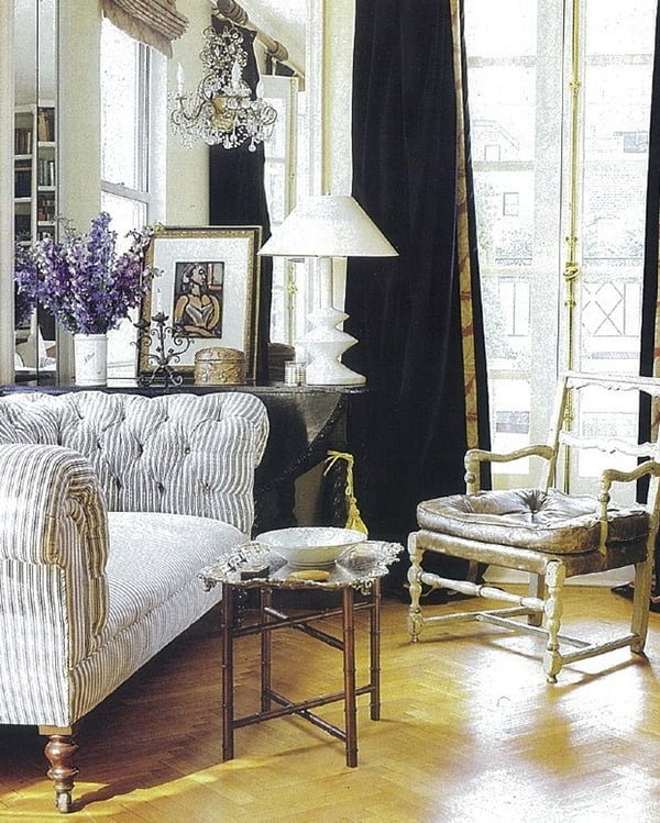 15 Ways To Use Ticking Fabric In Your Home Decor