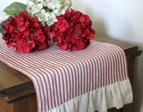 Ticking table runner