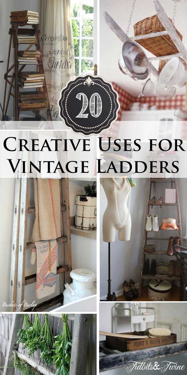 Tidbits&Twine---20-Ways-to-Decorate-with-Vintage-Ladders