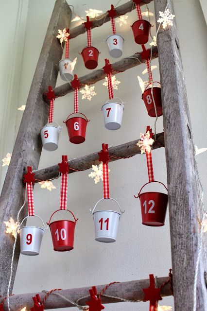 Vintage Ladder Advent Calendar