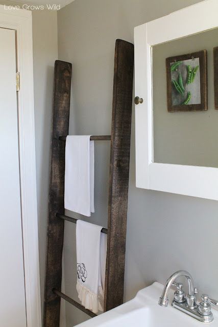 Vintage Ladder Bathroom