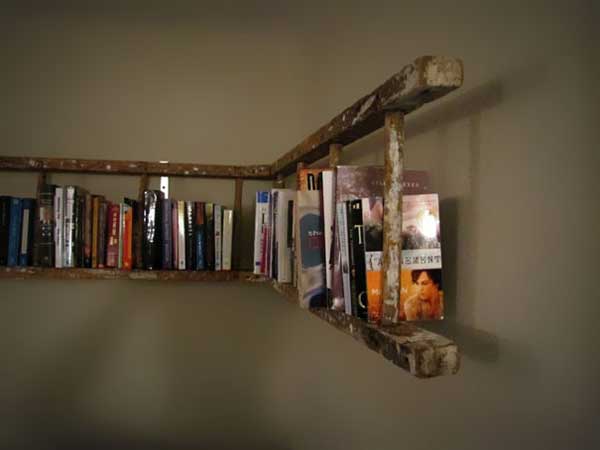 Vintage Ladder Bookshelf