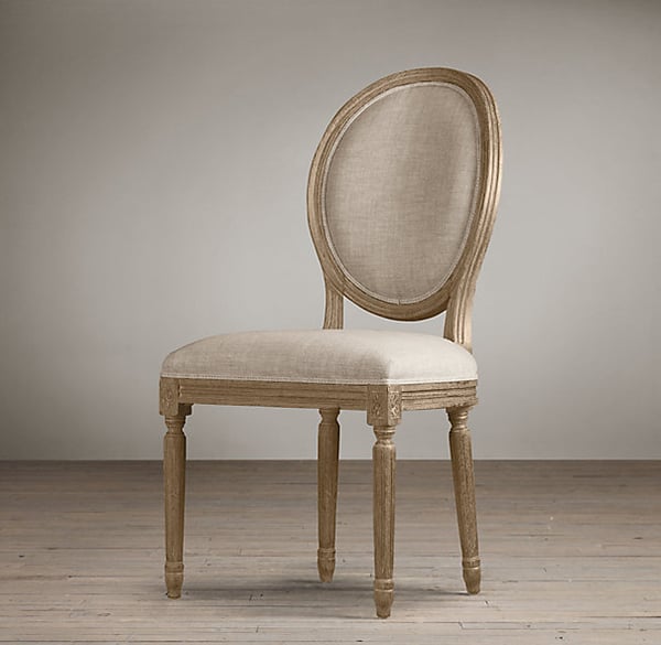 Restoration Hardware Vintage French Round Side Chair