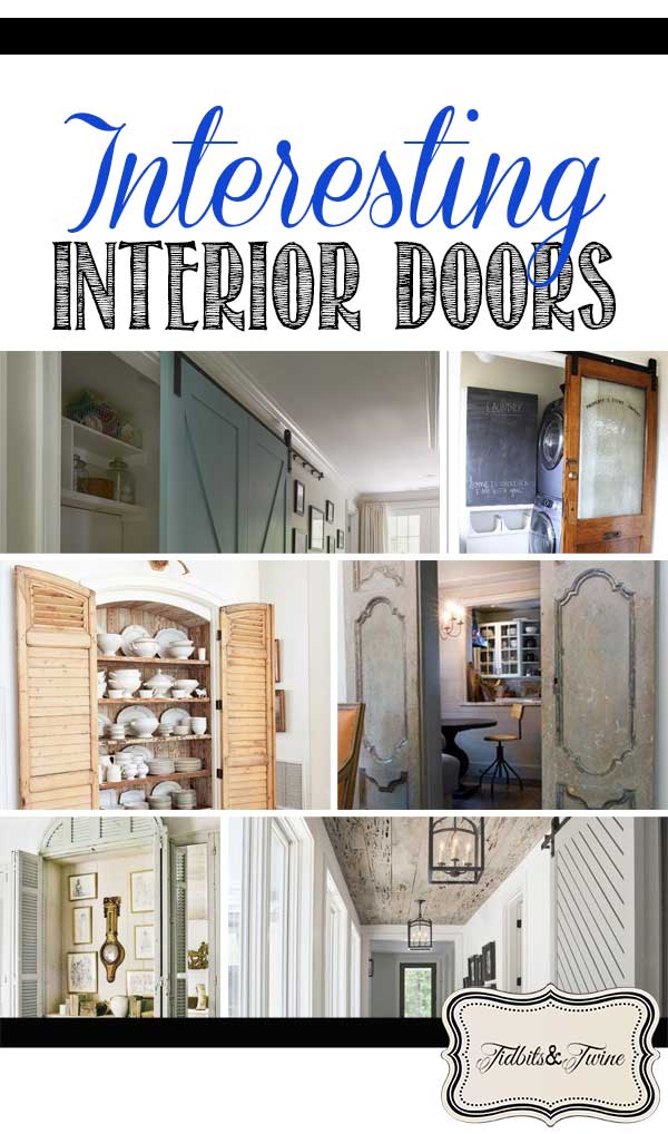 Tons of creative interior door ideas here for every room of your home! 