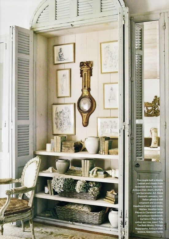 TIDBITS & TWINE Shutter Door Armoire