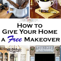 how to give your home a free makeover